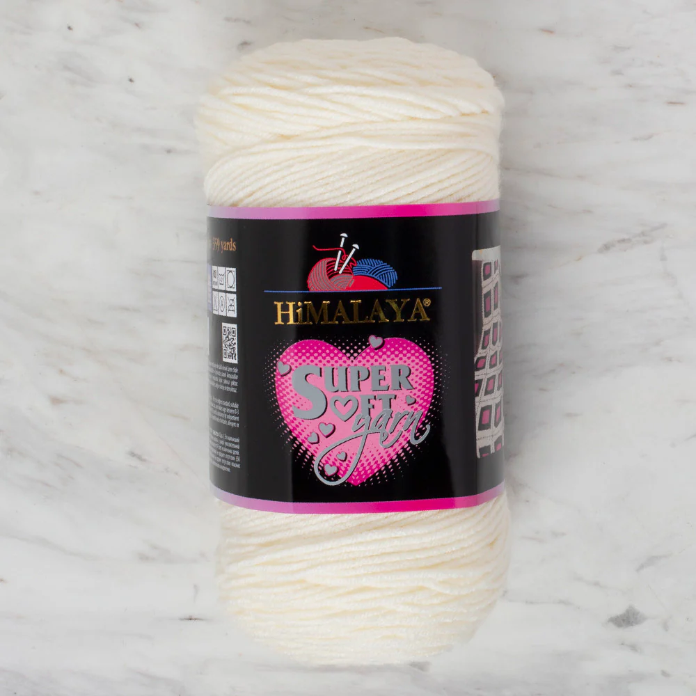 Himalaya Super Soft 200 gr Yarn, Ecru -80812