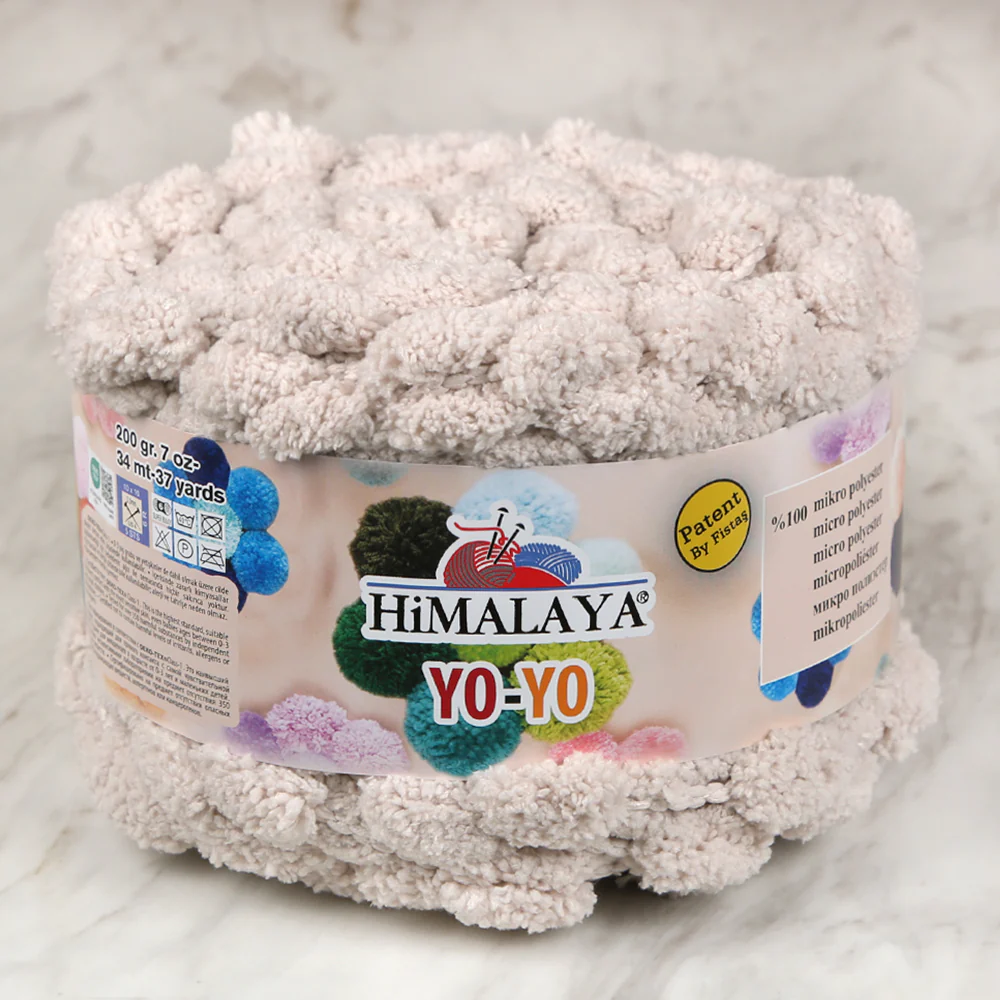 Himalaya Yo-Yo Hand Knitting Yarn , Beige - 82120