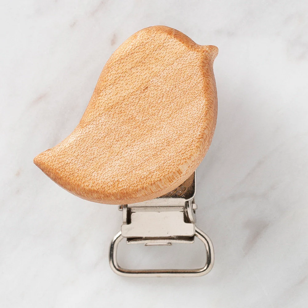 Hobi Baby Bird Shaped Organic Wooden Pacifier Clip - FK07