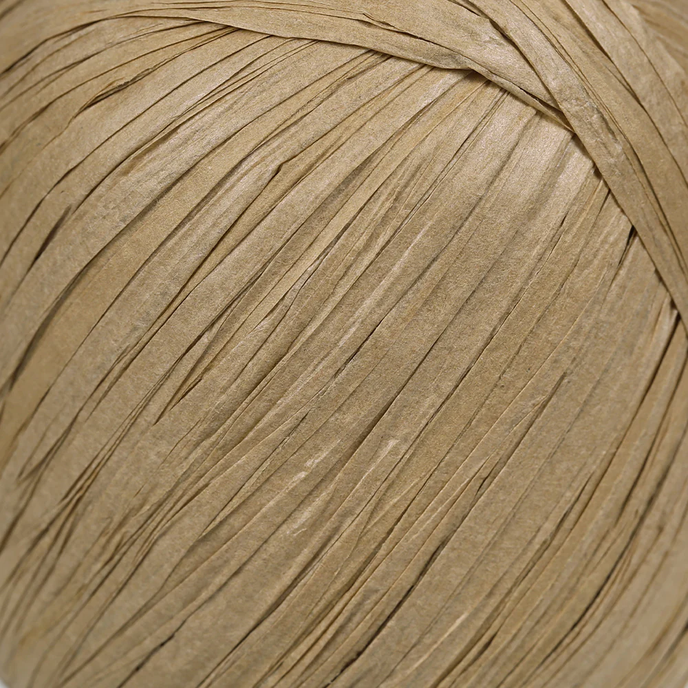 Iplix Natural Raffia Paper Yarn ,Beige - 39 - Image 2