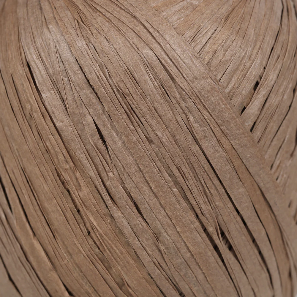 Iplix Natural Raffia Paper Yarn ,Brown - 34 - Image 2