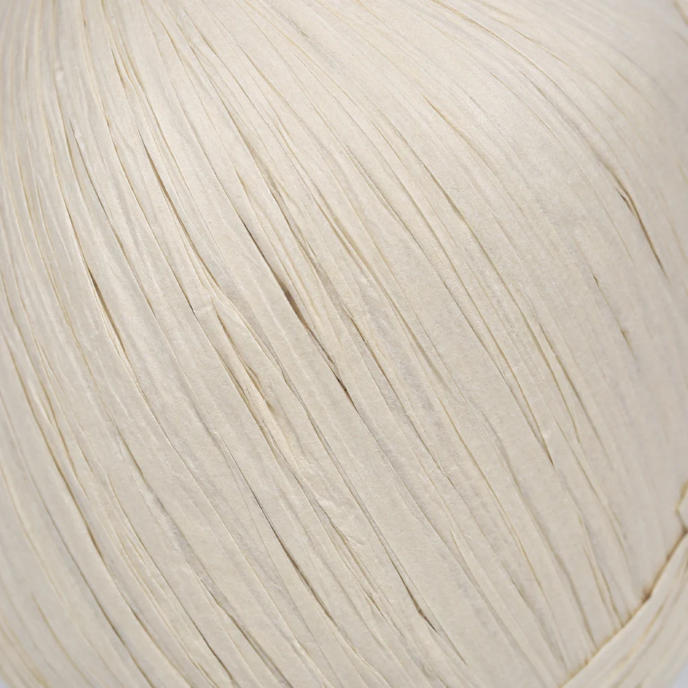 Iplix Natural Raffia Paper Yarn ,Cream - 27 - Image 2