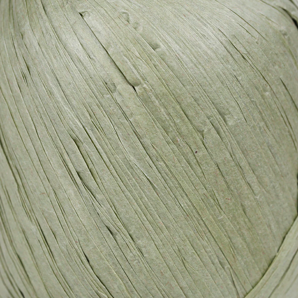 Iplix Natural Raffia Paper Yarn ,Green - 81 - Image 2