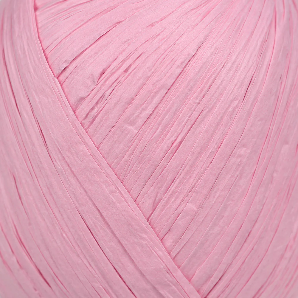Iplix Natural Raffia Paper Yarn ,Pink - 23 - Image 2