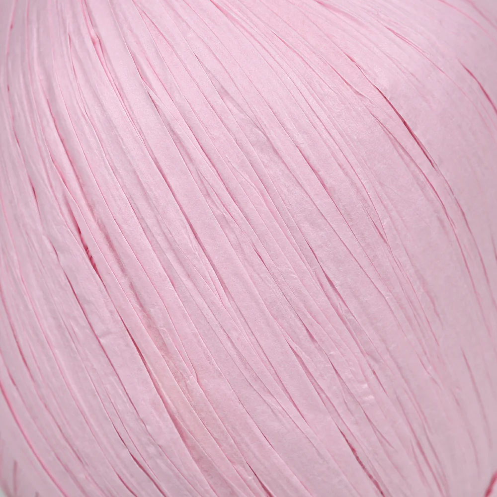 Iplix Natural Raffia Paper Yarn ,Pink - 76 - Image 2