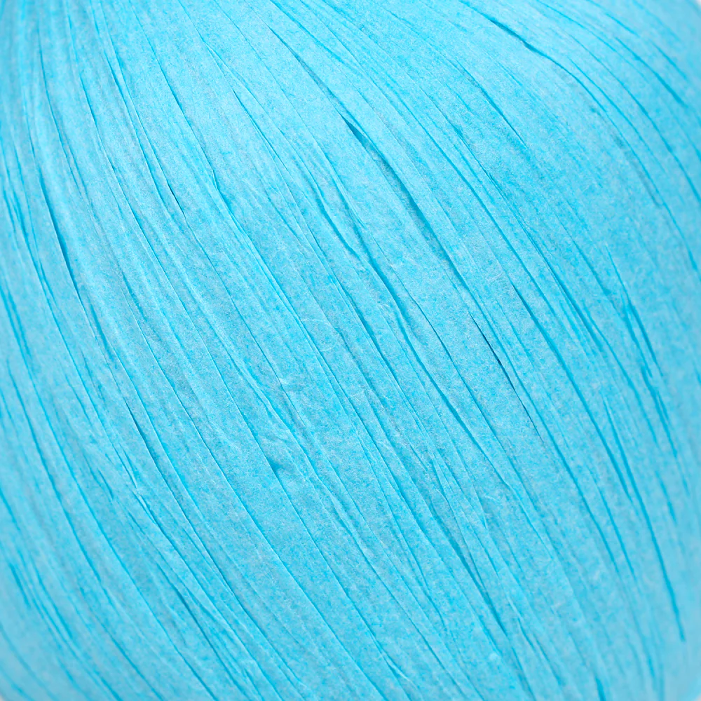 Iplix Natural Raffia Paper Yarn ,Turquoise - 3 - Image 2