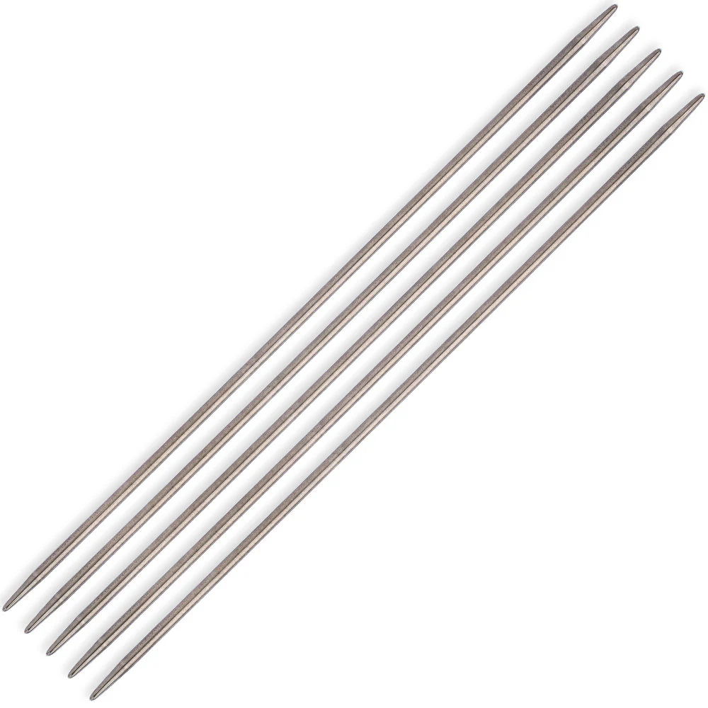 Kartopu 3.5 mm 20 cm Titanium Double Pointed Knitting Needle