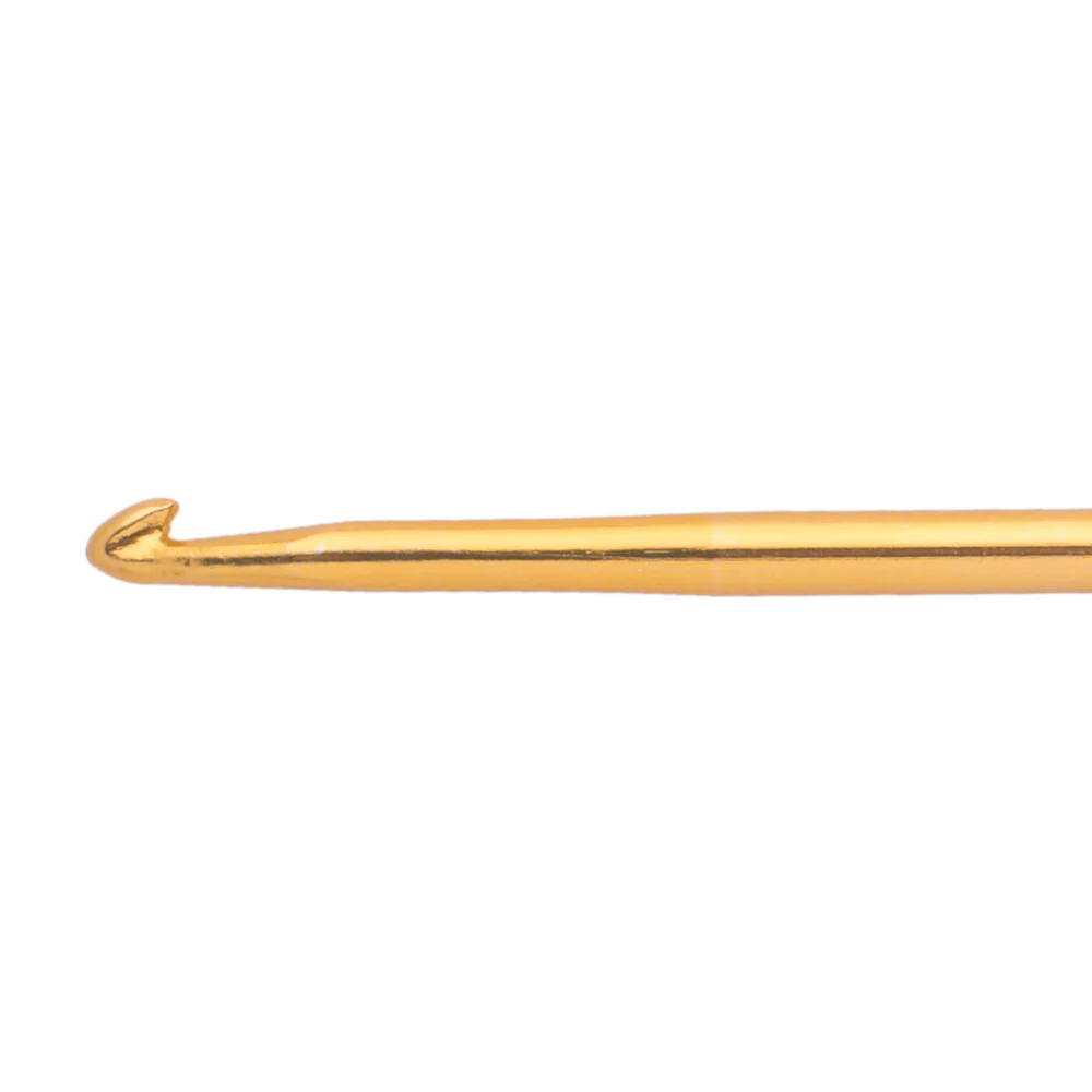 Kartopu 4 mm 15 cm Metal Crochet Hook, Gold - Image 2