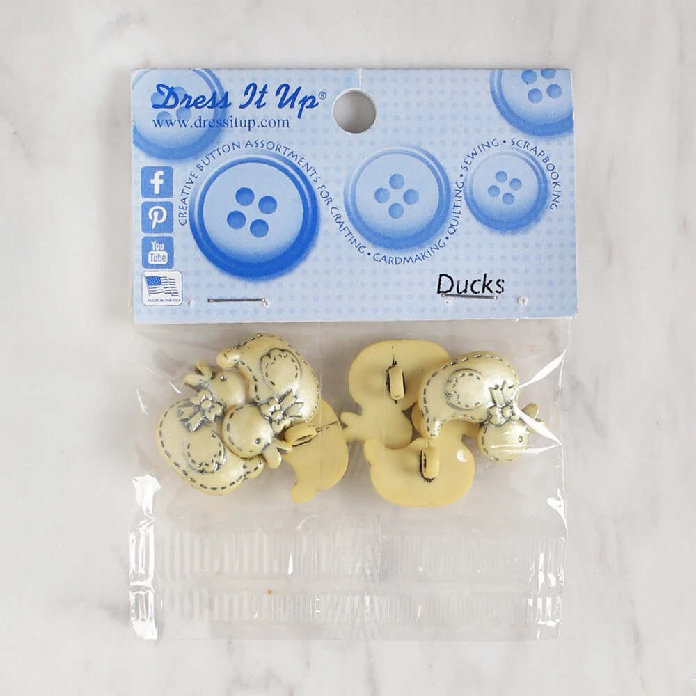 Dress It Up Creative Button Assortment, Bath Ducks - 1326 - Image 2