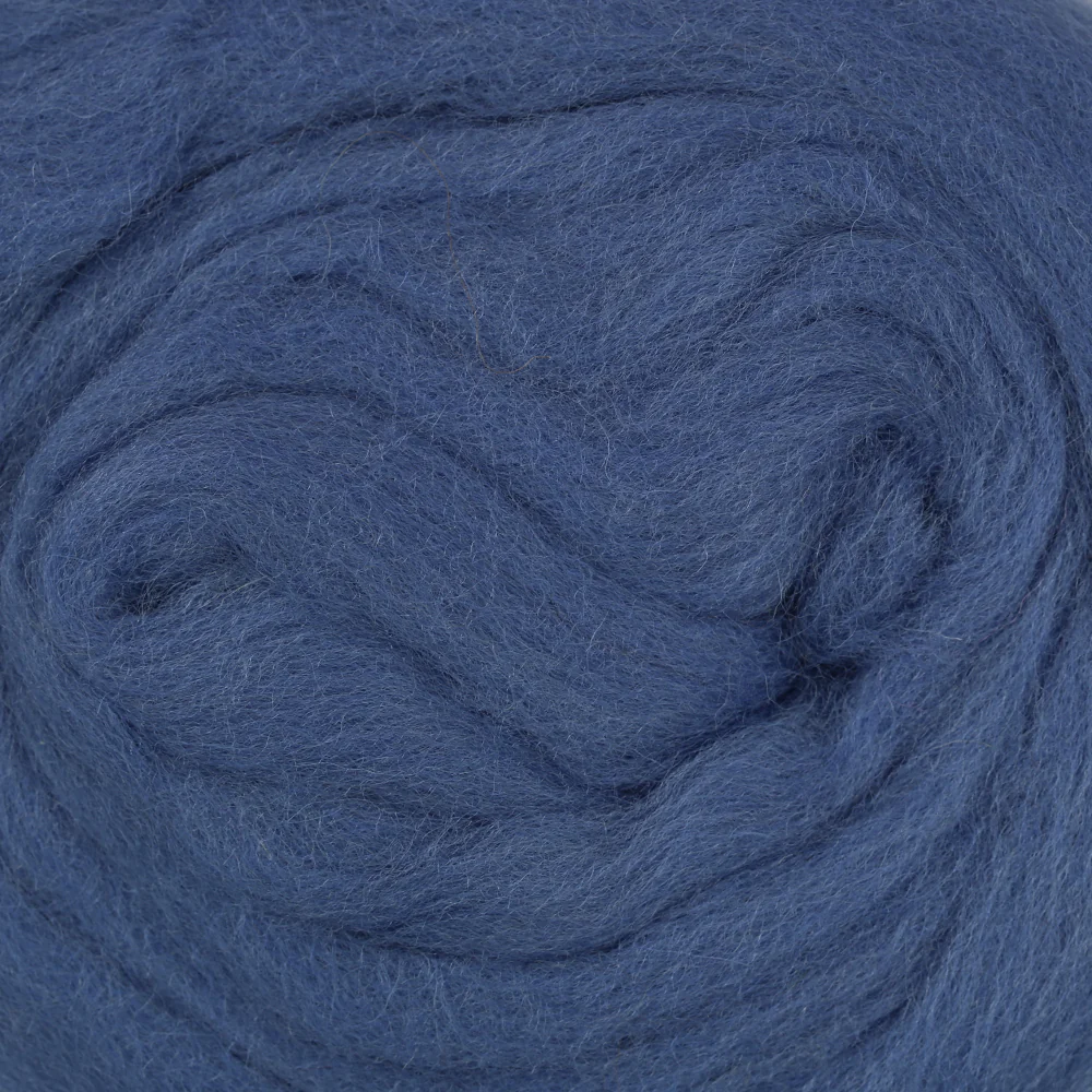 Kartopu Natural Wool Roving Felt,Blue - K531 - Image 3