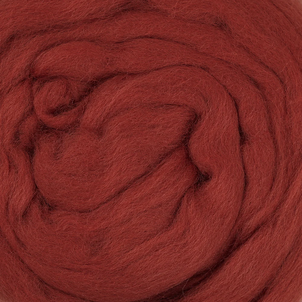 Kartopu Natural Wool Roving Felt,Brick color - K265 - Image 3