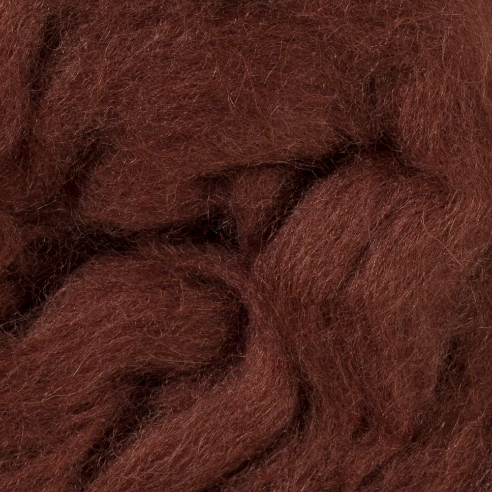 Kartopu Natural Wool Roving Felt, Brown - K818 - Image 2