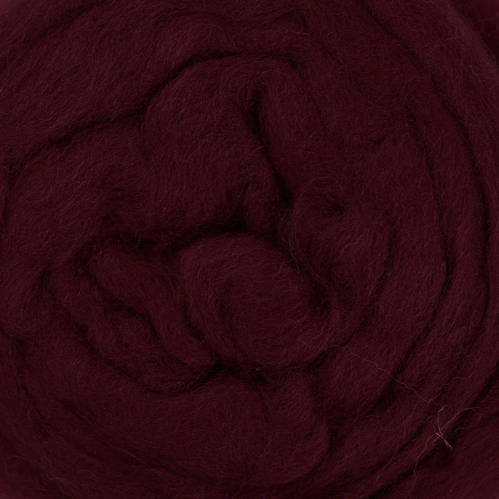 Kartopu Natural Wool Roving Felt, Claret - K110 - Image 2