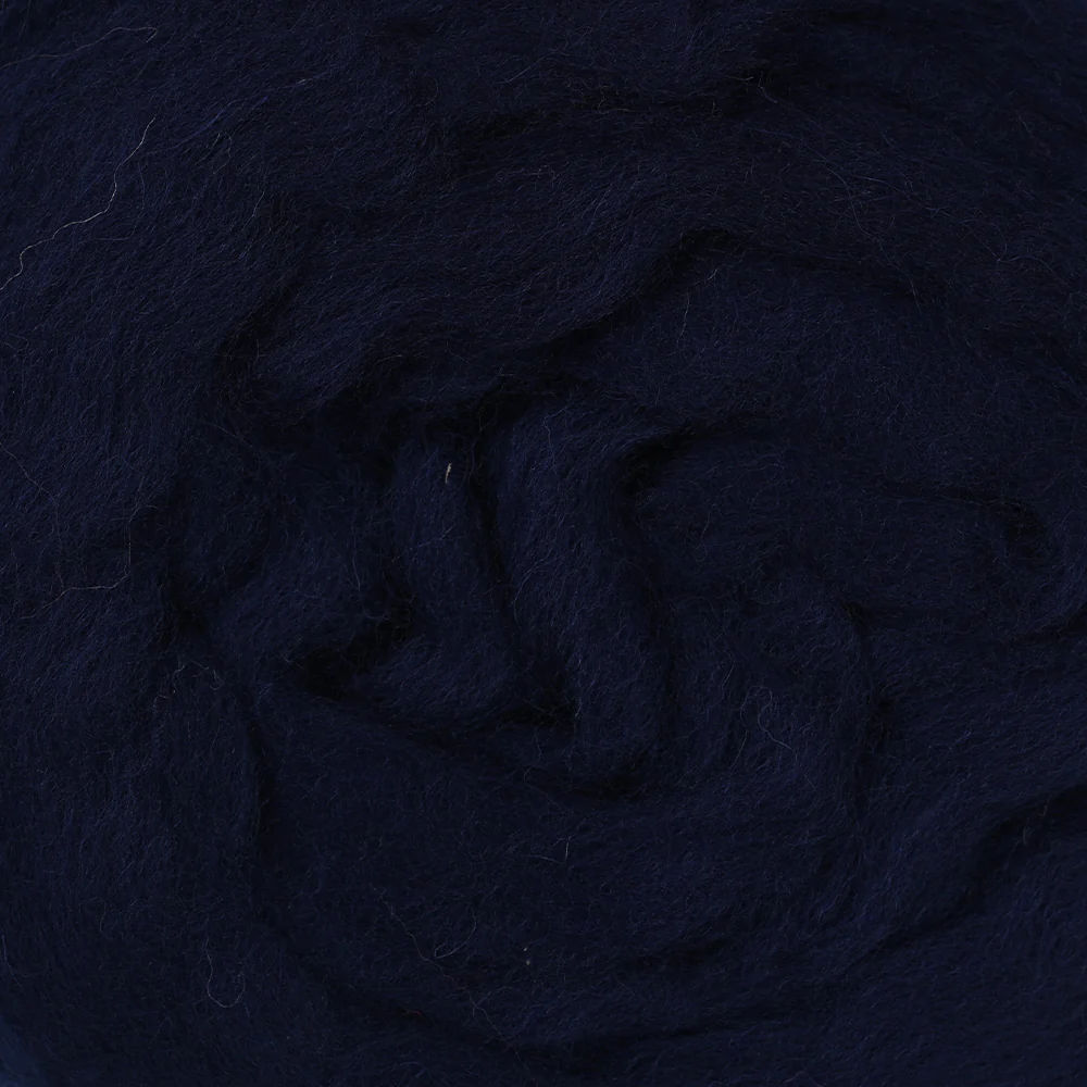 Kartopu Natural Wool Roving Felt,Navy blue - K632 - Image 2