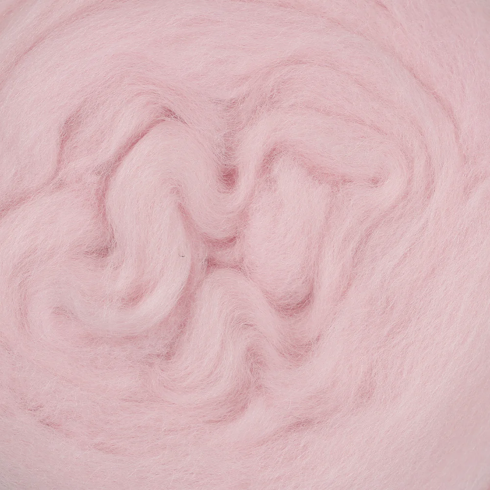 Kartopu Natural Wool Roving Felt,Pink - K782 - Image 2
