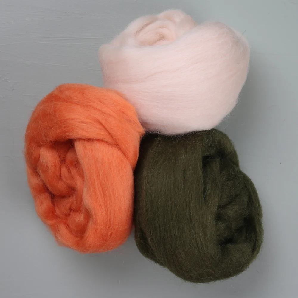 Kartopu Natural Wool Roving Felt,Pink - K782 - Image 5