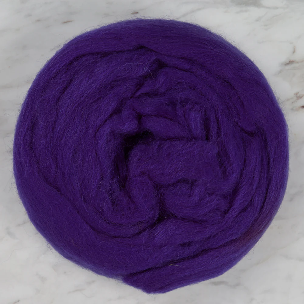 Kartopu Natural Wool Roving Felt,Purple - K723