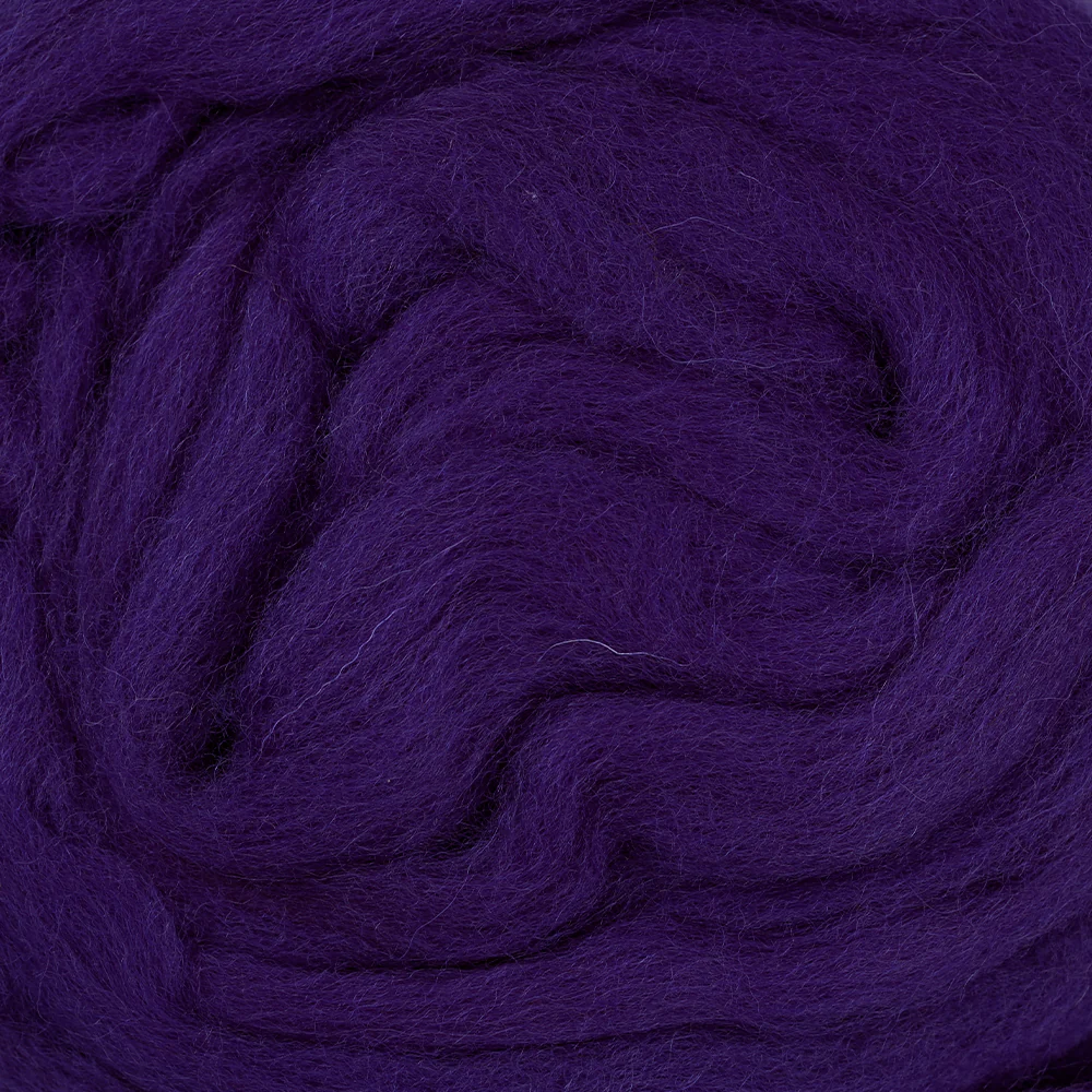 Kartopu Natural Wool Roving Felt,Purple - K723 - Image 3