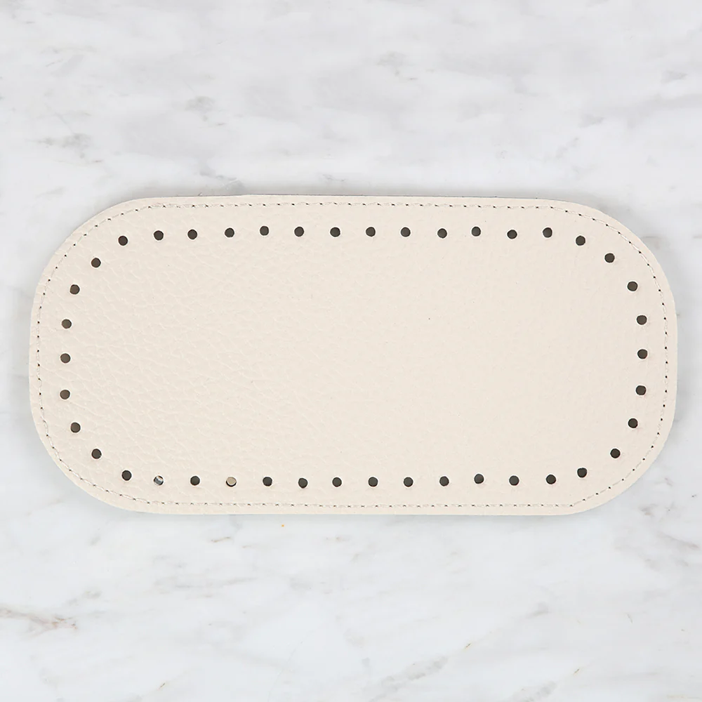 Knitme Bag Base 20x10 cm Oval, Cream BA-0062