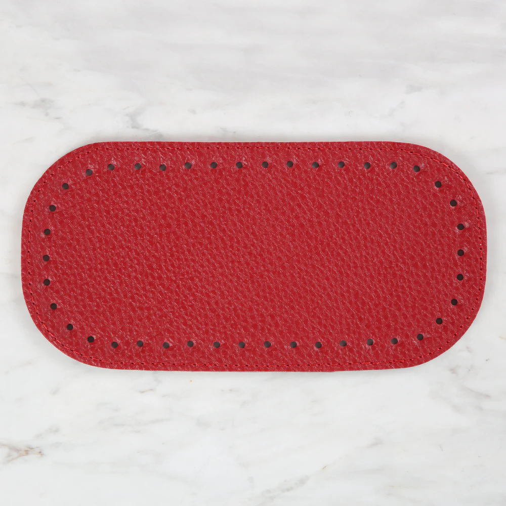 Knitme Bag Base 20x10 cm Oval, Red BA-0062