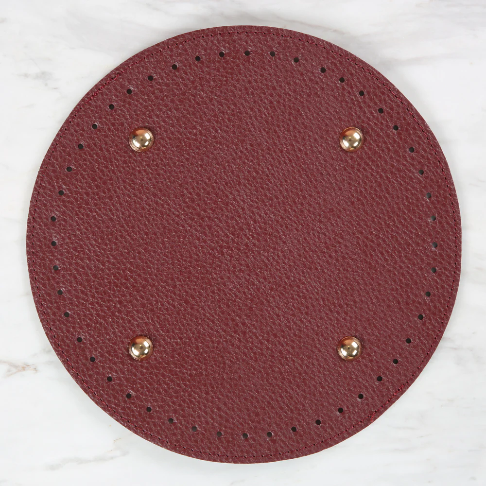 Knitme Bag Base Round 22 cm Claret Red BA-0064