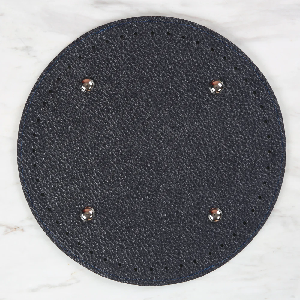Knitme Bag Base Round 22 cm Navy Blue BA-0064
