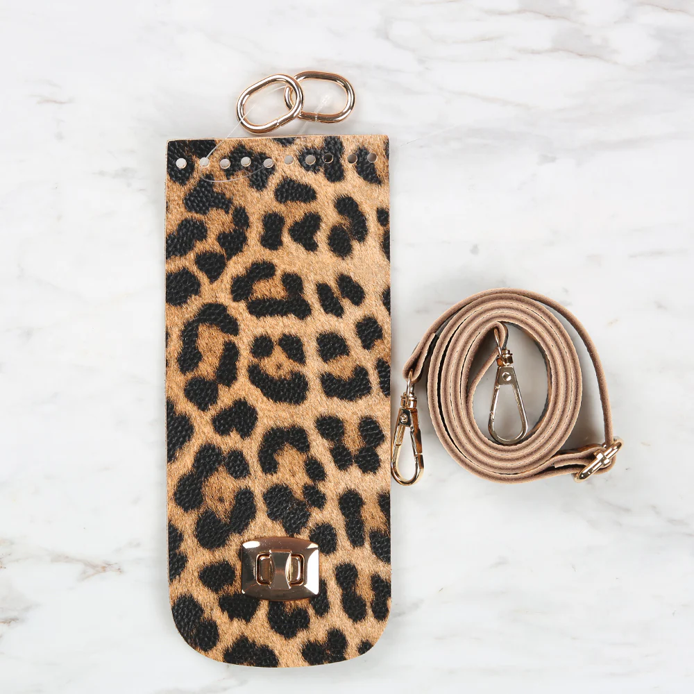 Knitme Clip Phone Set 8.5x20 cm Leopard BA-0047