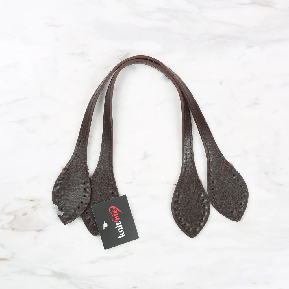 Knitme Dyed Bag Handle 37 cm Brown BA-0057
