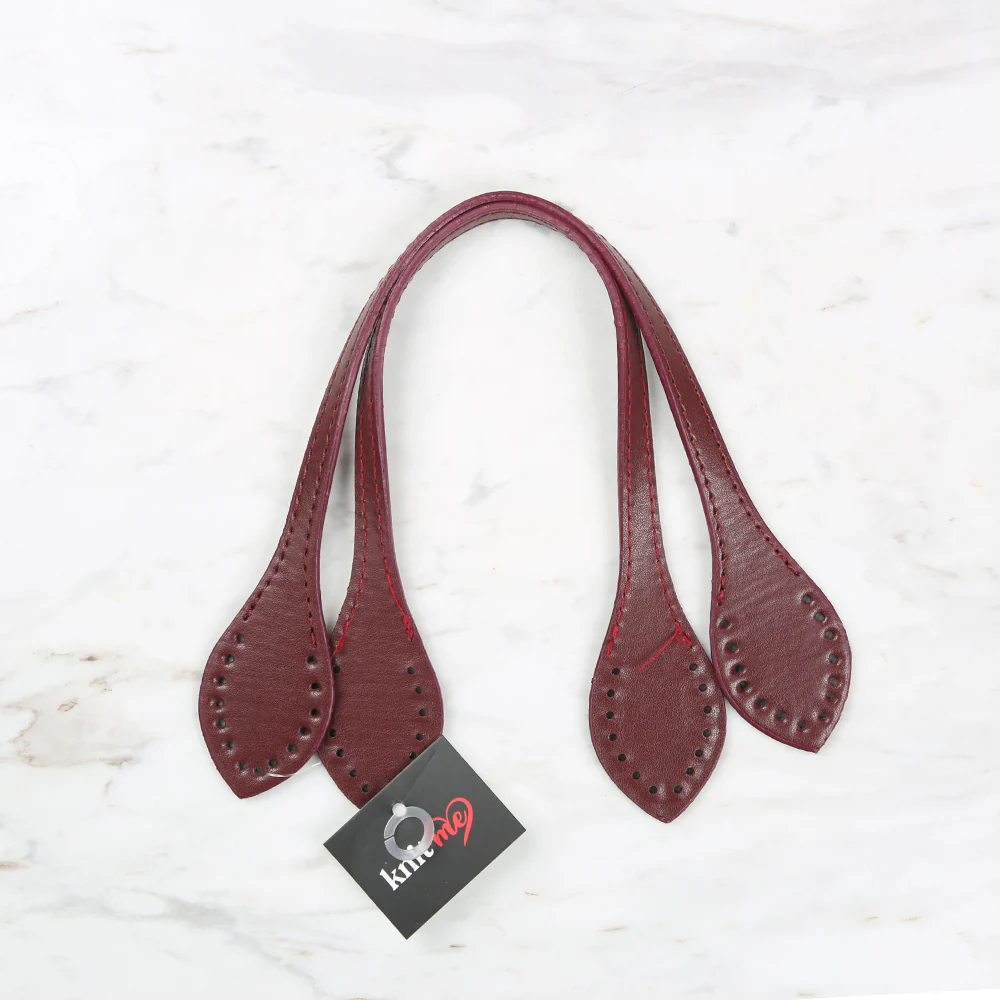 Knitme Dyed Bag Handle 37 cm Claret Red BA-0057
