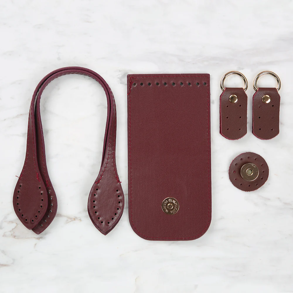 Knitme Fashion Bag Kit 8.5x17 cm Claret Red BA-0065