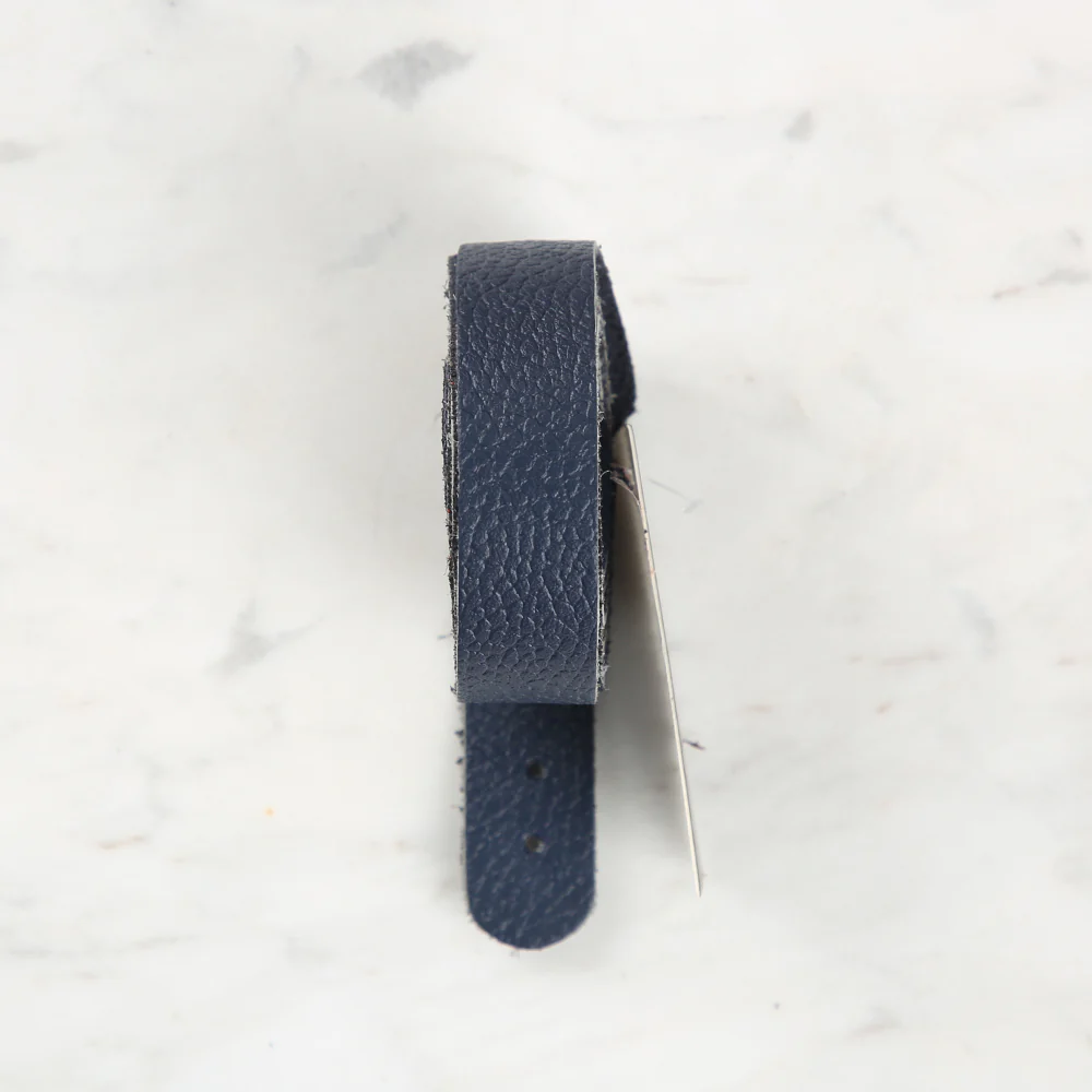 Knitme Genuine Leather Sports Sewing Bag Strap 70x1.7 cm Blue BA-0075 - Image 2