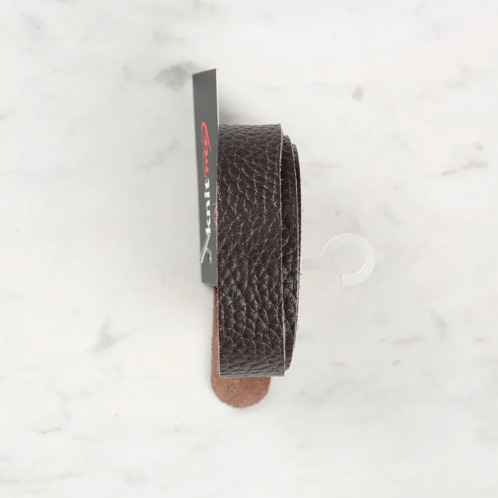 Knitme Genuine Leather Sports Sewing Bag Strap 70x1.7 cm Brown BA2-0075 - Image 2
