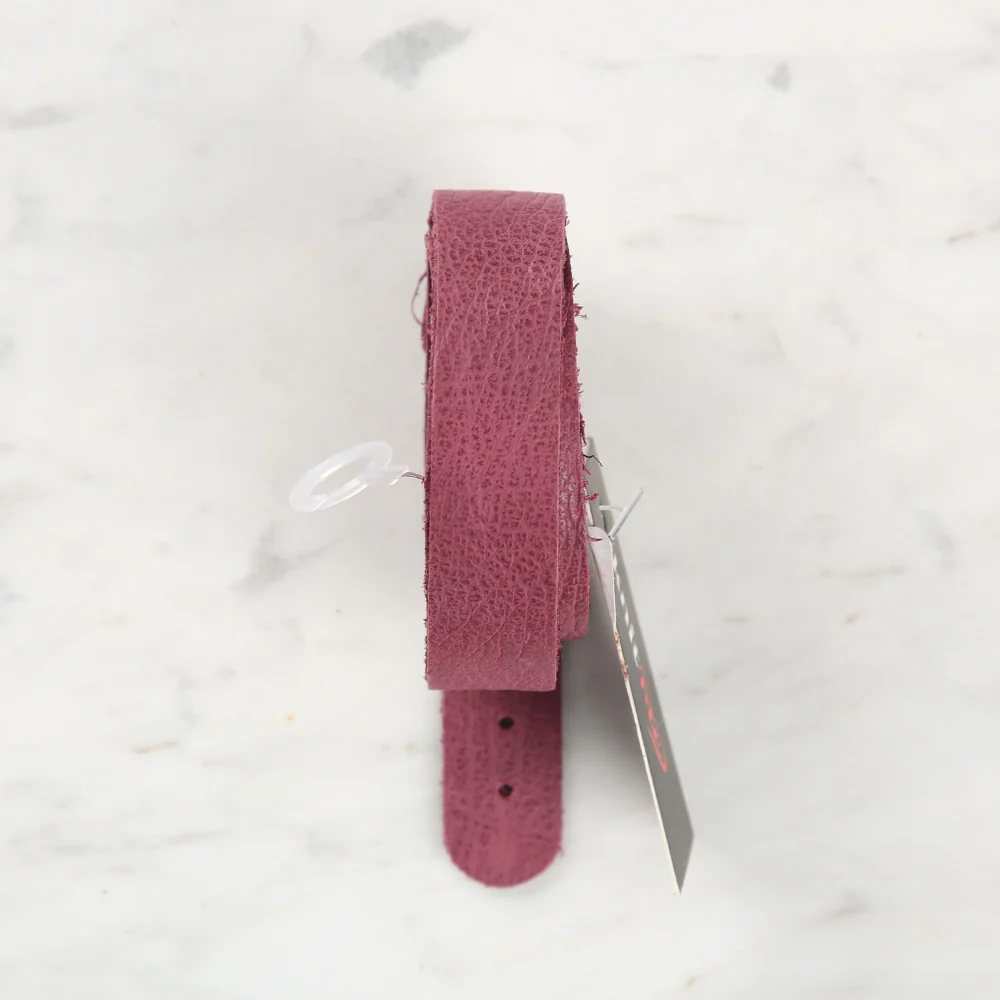 Knitme Genuine Leather Sports Sewing Bag Strap 70x1.7 cm Purple BA-0075 - Image 2