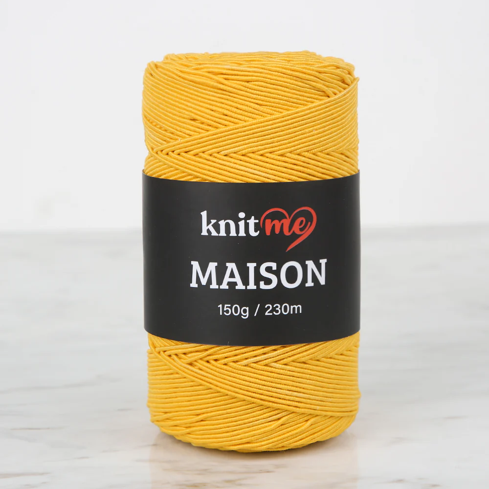 Knitme MAISON Hand Knitting Yarn ,Mustard KNM12