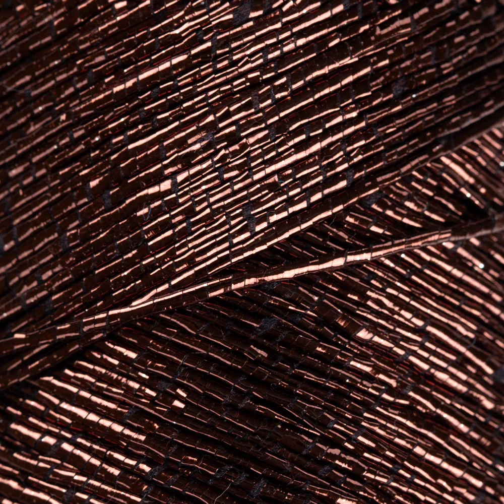 Knitme Parla Glitter Knitting Yarn - Brown - Image 2
