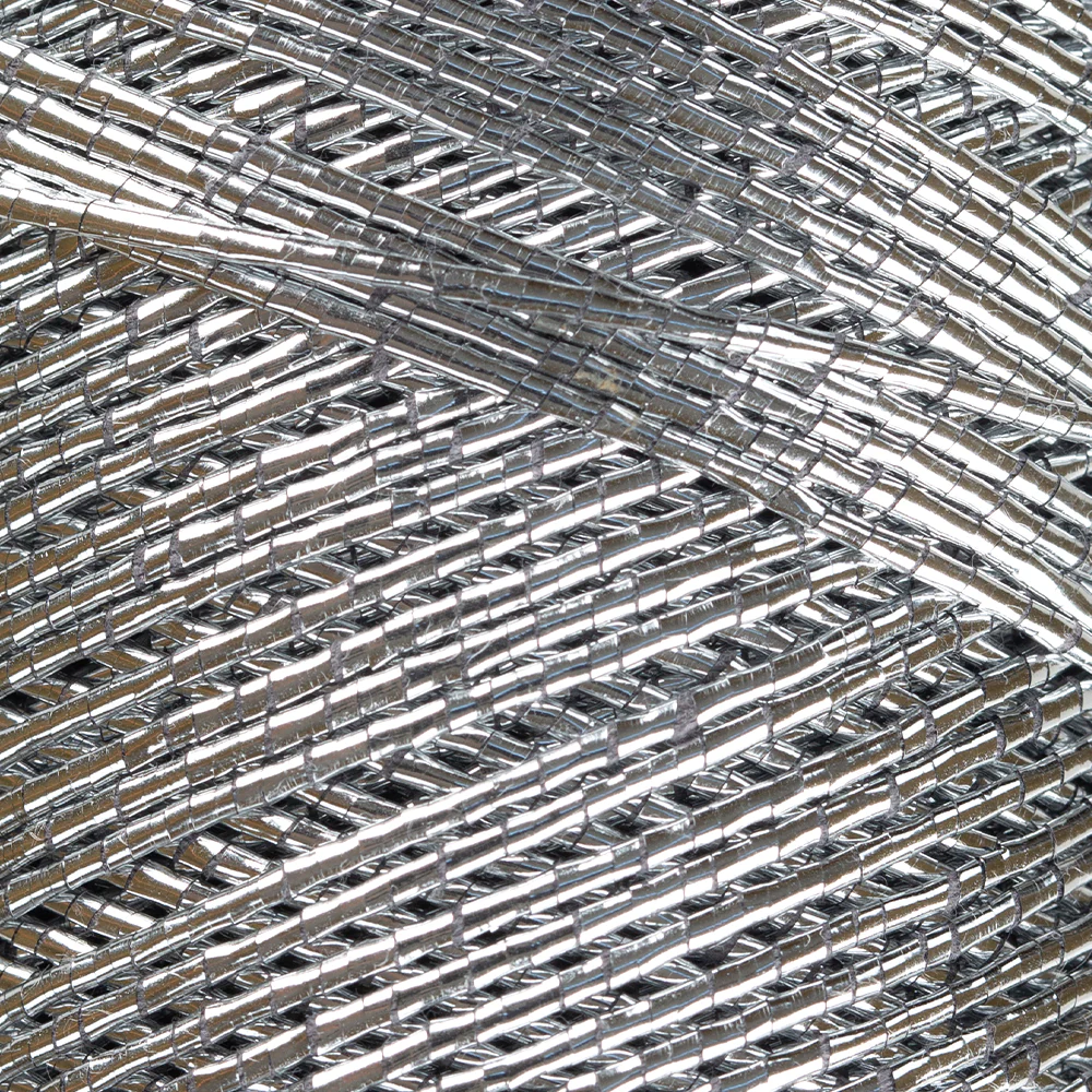 Knitme Parla Glitter Knitting Yarn - Silver - Image 2