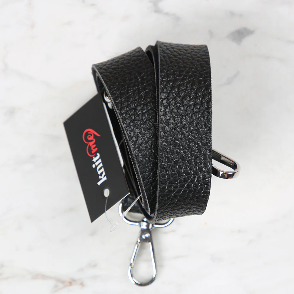 Knitme Sliding Buckle Bag Strap 130x2,5 cm Black BA-0003 - Image 2