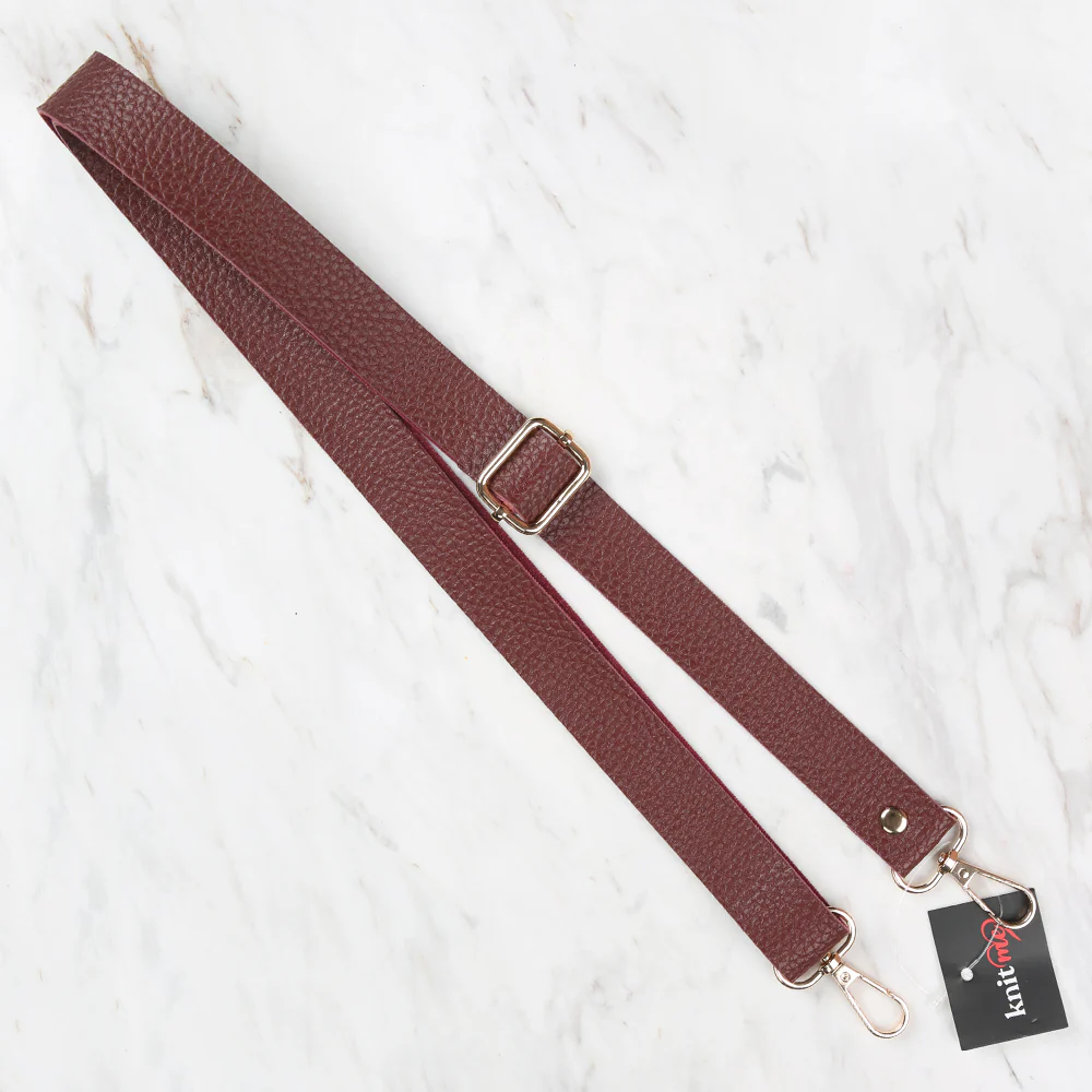 Knitme Sliding Buckle Bag Strap 130x2,5 cm Claret Red BA-0003