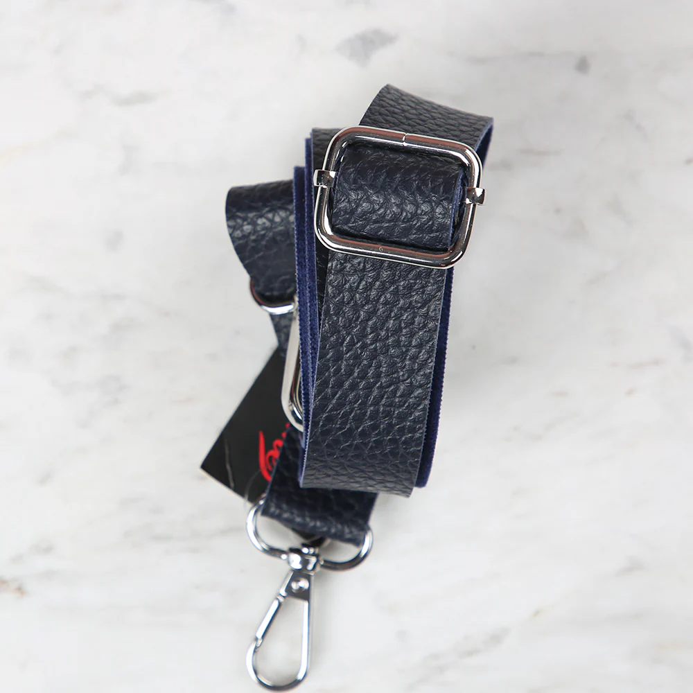 Knitme Sliding Buckle Bag Strap 130x2,5 cm Navy Blue BA-0003 - Image 2