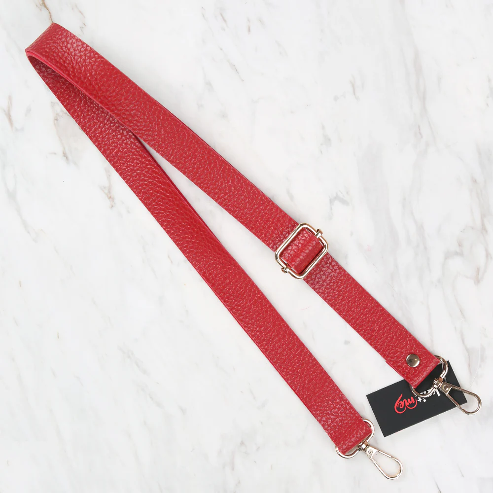 Knitme Sliding Buckle Bag Strap 130x2,5 cm Red BA-0003