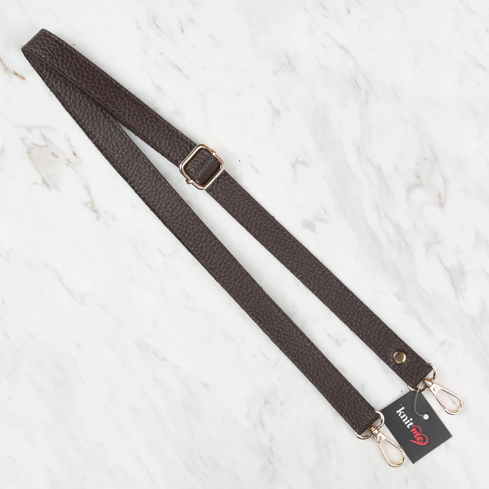 Knitme Sliding Buckle Bag Strap 130x2 cm Brown BA-0072