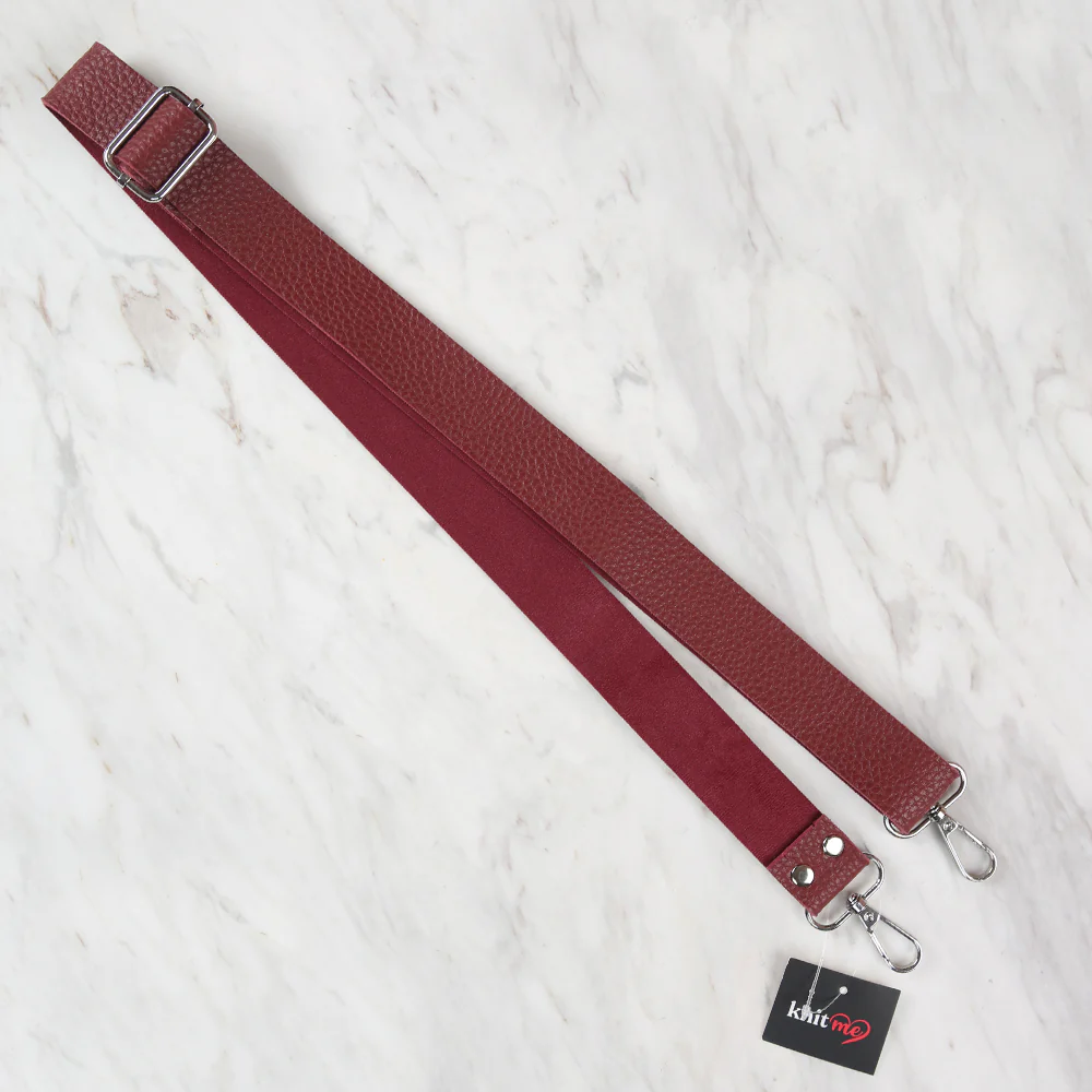 Knitme Sliding Buckle Bag Strap 130x3 cm Claret Red BA-0004
