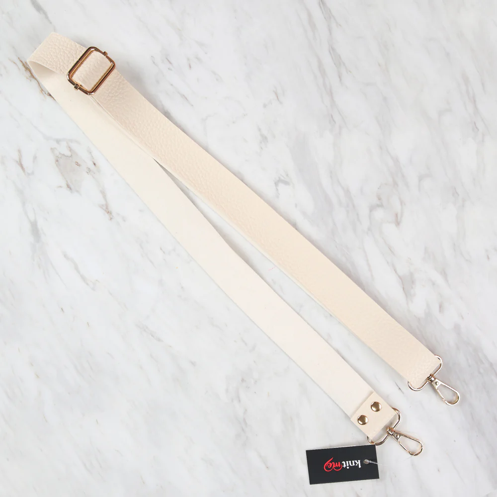 Knitme Sliding Buckle Bag Strap 130x3 cm Cream BA-0004
