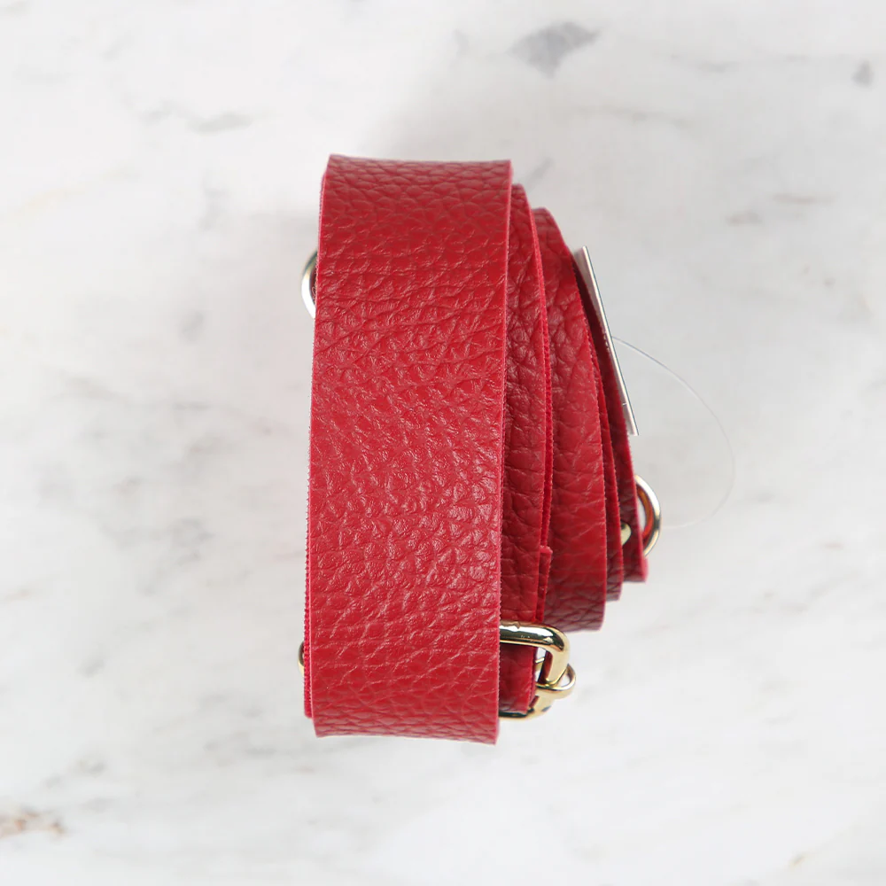 Knitme Sliding Buckle Bag Strap 130x3 cm Red BA-0004 - Image 2