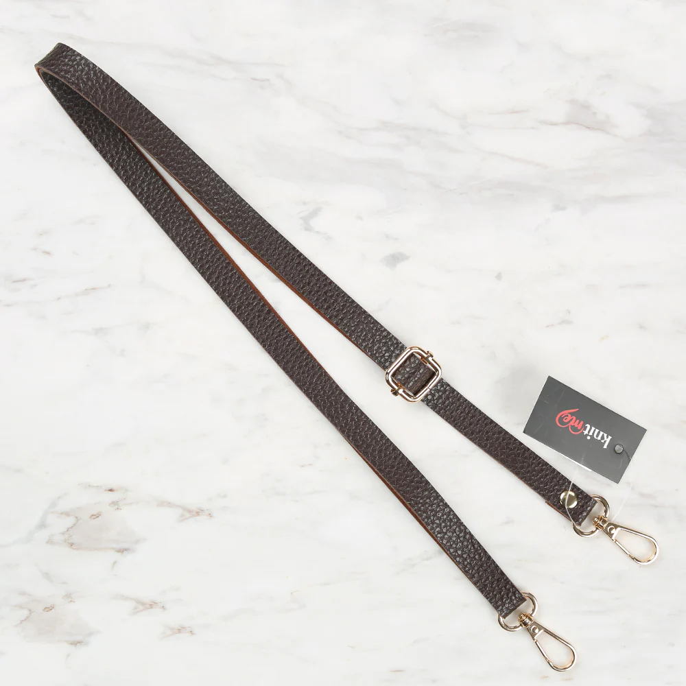 Knitme Sliding Buckle Bag Strap 135x1.5 cm Brown BA-0001