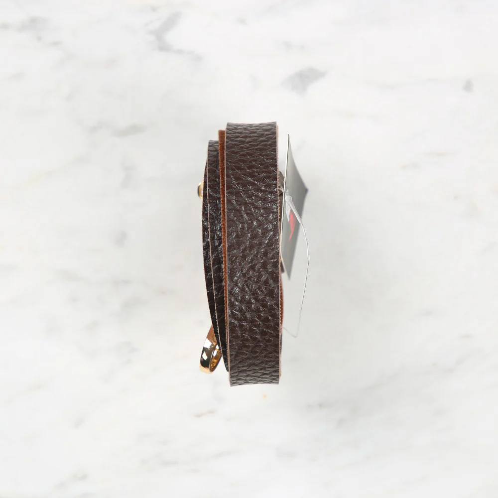 Knitme Sliding Buckle Bag Strap 135x1.5 cm Brown BA-0001 - Image 2
