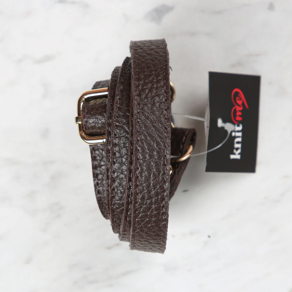 Knitme Sliding Buckle Bag Strap 135x1.5 cm Brown BA-0073 \ 1 - Image 2