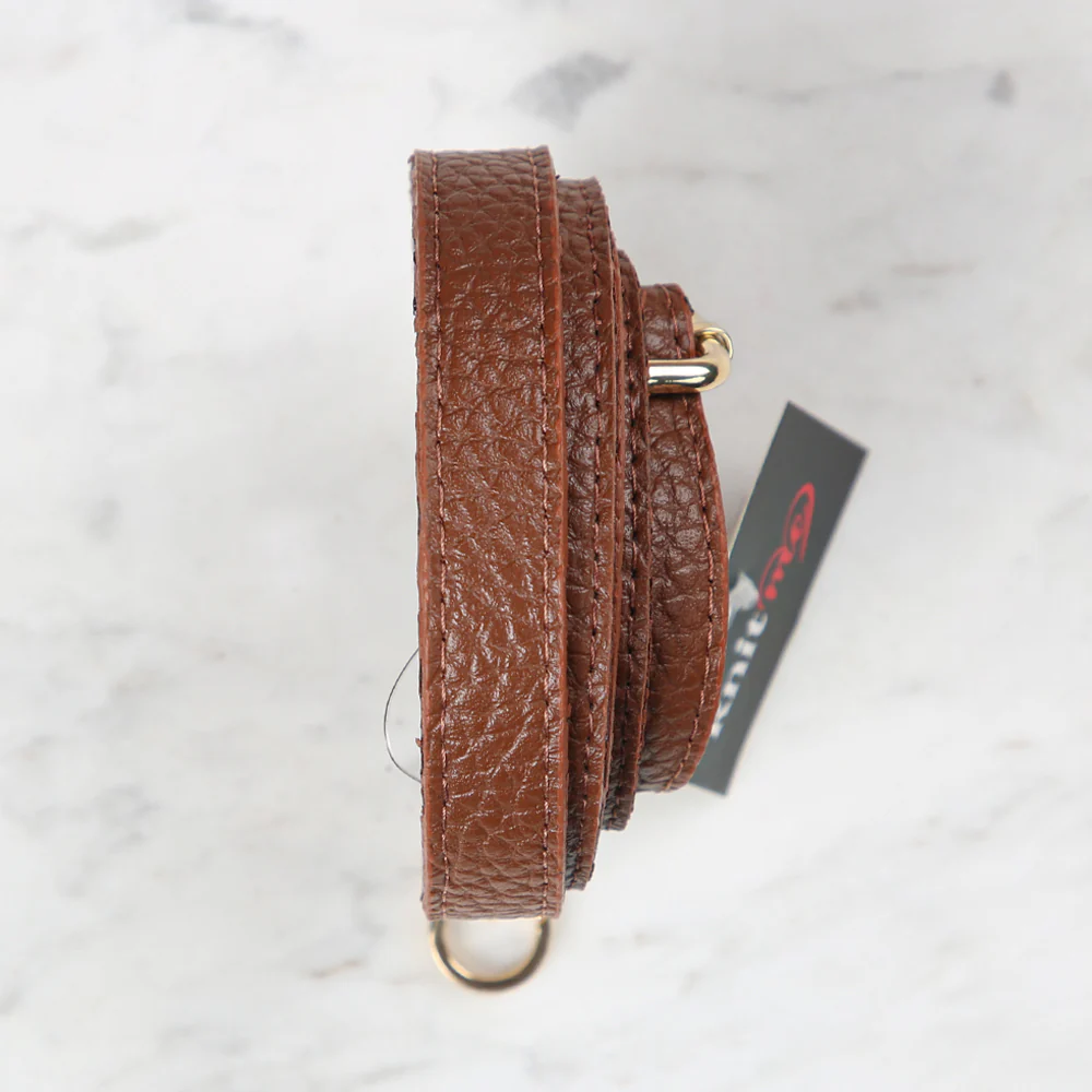 Knitme Sliding Buckle Bag Strap 135x1.5 cm Brown BA-0073 - Image 2