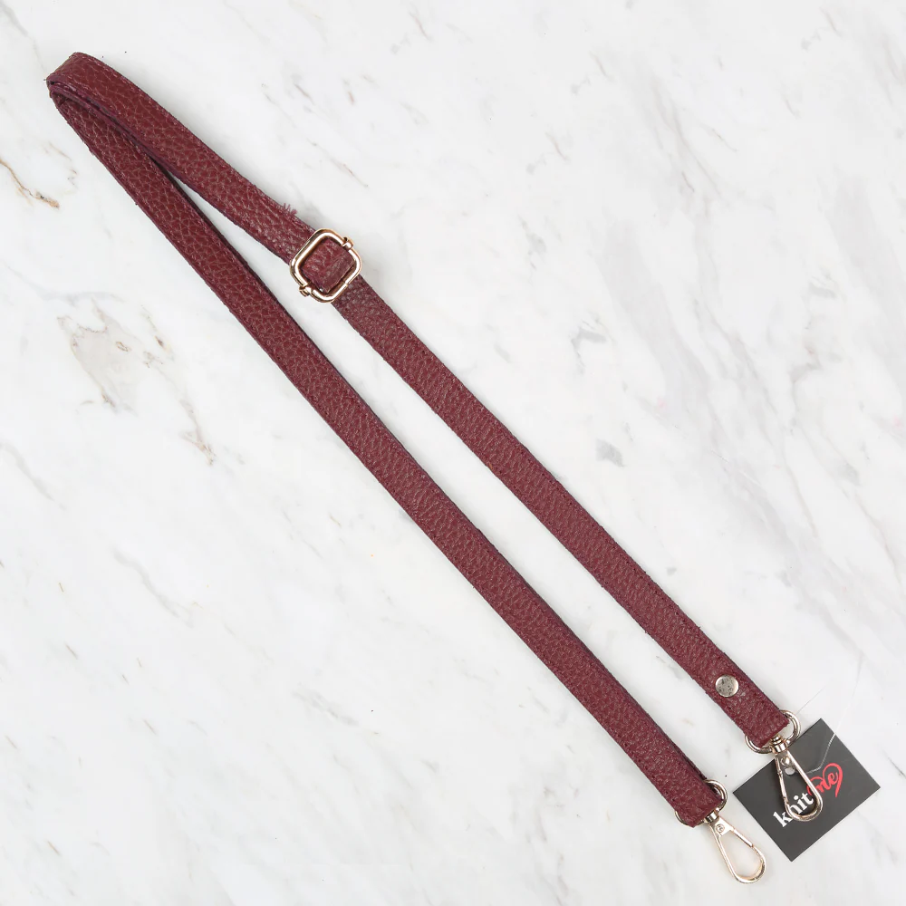 Knitme Sliding Buckle Bag Strap 135x1.5 cm Claret Red BA-0073