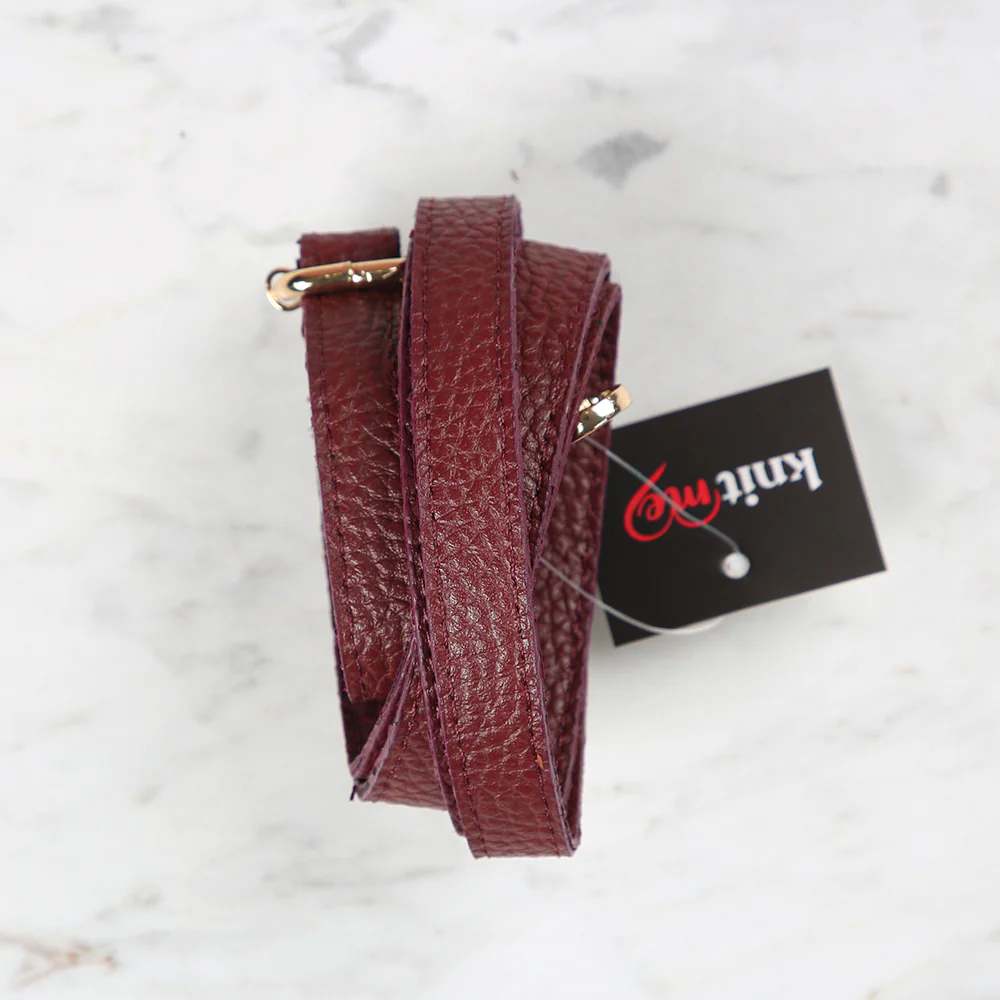 Knitme Sliding Buckle Bag Strap 135x1.5 cm Claret Red BA-0073 - Image 2